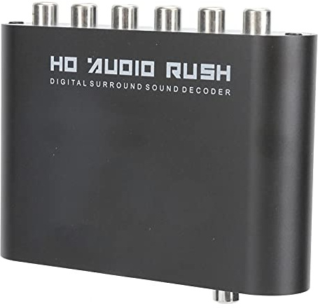 ZDETGU Hochleistungs-DTS-Konverter 5.1-Kanal-DTS mit AC-3-Decoder für Heim- und Kino-Sound (Host + USB + Faser -Optik)