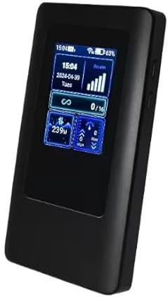 Móvil WiFi 6 Chip MTK Pantalla Portátil Hotspot 5G LTE Sim Router 2 Gbps, 4400 mAh Batería Recargable, Módem USB Inalámbrico, Sin Configuración, para Viaje y en el Trabajo. No navegar, modificación