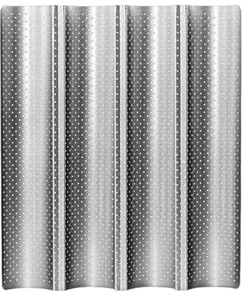 Molde perforado for hornear pan, baguette, ondulado, moldes for(D)