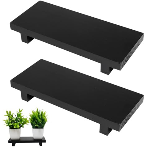 2 Pzs Bandeja de Madera para el Baño Bandeja Decorativa de Baño Rectangular