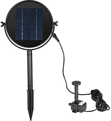 TOTMOX Fontane per Laghetto ad Energia Solare 9V 2W Pompa per Laghetto Solare ad Alta Potenza con Staffa di Montaggio Kit Pompa dell'Acqua per Fontana per Vaschetta per Uccelli Stagno da Giardino