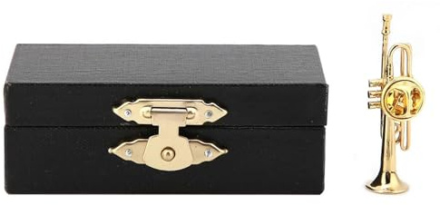 Agatige Spilla a Tromba, Spilla per Strumenti Musicali, Tromba Strumento Spilla Spilla Strumenti Musicali Spilla Donne Vestito Clip Tromba Musicista Risvolto Cappello Pin Cravatta Regali(Trumpet)