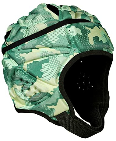TIAXU TIAXU Rugby Helmet - Soft Padded Headgear 7v7 Flag Football Headguard Soccer Head Protection Protective Soft Helmet Football for Youth & Adult