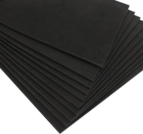 6Pcs Foam Sheets Self Adhesive- 3mm Thick- 300mm x200mm,Floor Protector Pads,Furniture Pads Non-Slip,Thick Closed Cell Foam Neoprene Rubber Sheets Pads Insulation Anti Vibratio