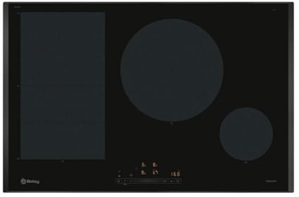Balay - Placa de Inducción, 80 cm de ancho, 2 zonas + zona Flex l Lanzamiento 2024, 11 Niveles, Zona de 28 cm, Zona FlexInducción, Negro, 3EB989LH