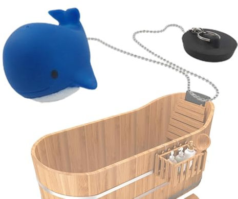 Tappo Da Bagno Con Catena - Tappo E Catena Per Vasca Da Bagno In Gomma | Tappo Per Lavandino Con Catena Carina | Tappo Per Lavandino Con Tappo In Gomma | Tappo Di Scarico Galleggiante In Gomma Cartoon