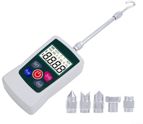 Besshepplo 500N Digital Force Gauge With Accessories, High-Precision Push-Pull Meter For Tension And Compression Testing Units (N, Kg, Lb, Oz)