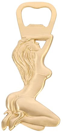 Holibanna Décapsuleur En Métal Vintage Forme Dame, Laiton Solide, Portable, Outil Tire-bière Pour Maison, Bar Et Camping, Accessoire Pratique Simple à Utiliser