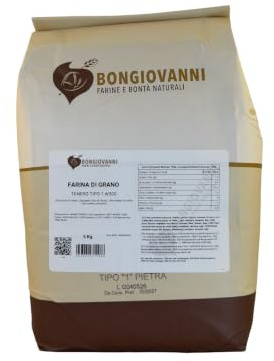 BONGIOVANNI Farine e Bontà Naturali Farina Tipo 1 di Grano Tenero 5 kg