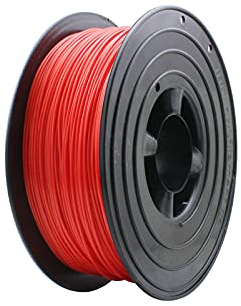 SPACE 3D Drucker 1kg Filament Rolle PLA 175mm Schwarz Transparent Gelb Rot top Qualität B-Ware (Rot)