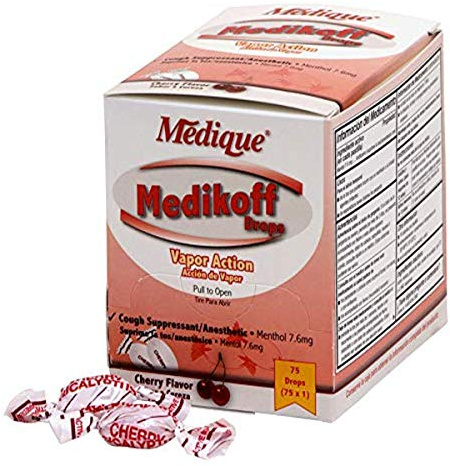 Medique Medikoff Drops, Cherry Flavor, Box of 75