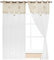 emmevi Tende Coppia Finestra Porta Interno Tessuto Casa Shabby Chic MOD.Tenda Cuoricini 140X290 Tortora