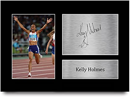 HWC Trading A4 Kelly Holmes Geschenke Gedruckt, Signiert Autogramm Bild für Leichtathletik-Sport-Erinnerungsstücke-Fans