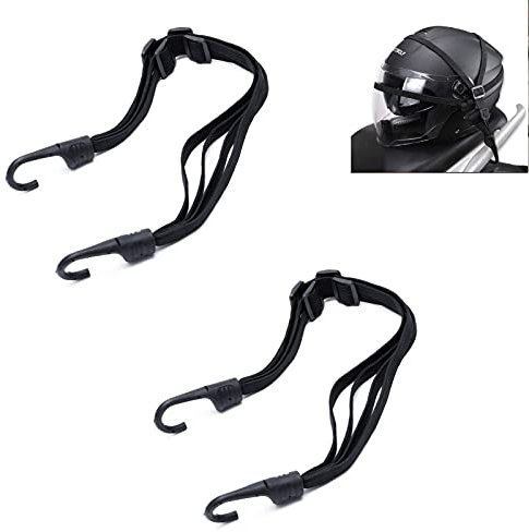HUIYING Cinghia per Il Bagaglio della Bici Cinghia Elastica Cinghie Moto Bagaglio Portacaso Corda Elastica con Ganci Cintura portabagagli regolabile,per Moto Bici Scooter Portacasco