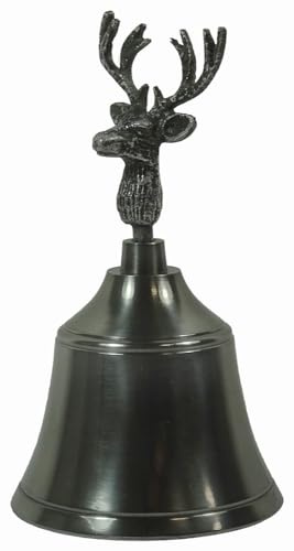 zeitzone Handglocke Rentier Silber Tischglocke Hirsch Vintage Nikolaus Weihnachtsglocke