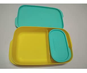 Tupperware Pranzo in plastica adatto per portare il pranzo in ufficio a scuola (multicolore)