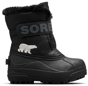 SOREL Children's Snow Commander Boot - Black, Charcoal - 10