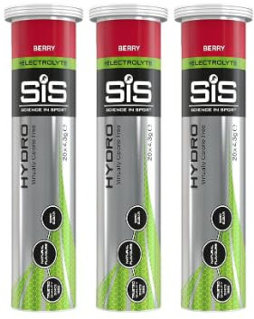 MM Hydro Zero Sugar Effervescent Electrolyte Tablets Berry - Hydration Supplement [3 Pack] - Boosts Performance, Replenishes Electrolytes, Ideal for Athletes