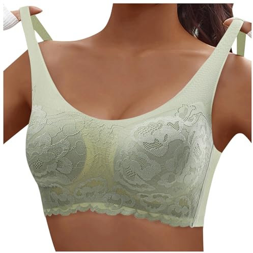 WILLBEST Schalen stillhütchen l Gepunktet Damenschuhe Sale Baby bügel BH ohne bügel Set Damen Hochhals BH Neckholder top Damen bequemer Corset mit seitlicher Schnalle und Spitze