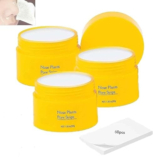 Luelle Pore Strips,Luelle Blackhead Remover,Black head Remover Peel off Mask,Luelle Deep Cleansing Pore Strips,Nose Plants Pore Cleanser Purifying Face Mask for Nose & Face (3 pcs)