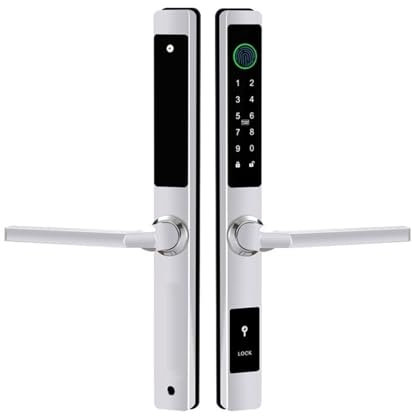 Serratura Smart, Serratura Elettrica Intelligente, TTLock APP Impermeabile Impronte Digitali Password Di Blocco A Carta For Esterno Utilizzato Pull Push Porta Scorrevole Con 2585 3085 4085 5085 Mortas
