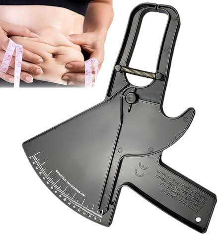 JINGLING Herramienta de medición de salud corporal, pinza de grasa | corporal - Pinza de pliegue cutáneo 0-88 mm Pinza de grasa corporal | Herramienta de medición portátil de banda de gr