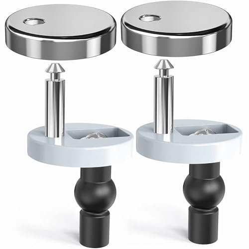 2-Pack WC-Sitz Schraubensatz 304 Edelstahl Toilettensitz Montageschrauben mit Unterlegscheiben, Toilettendeckel Scharnierbefestigungen