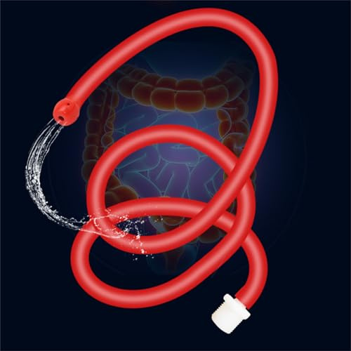 Yasexx Analer Geschlechtsverkehr Anale Duschlotion Einlauf Mit 3-Adaptern Bequeme DüSe Anale SpüLung Vaginale Dusche Einlauf ZubehöR MäNner Und Frauen Sm Anale BewäSserung DickdarmspüLschlauch(100cm)