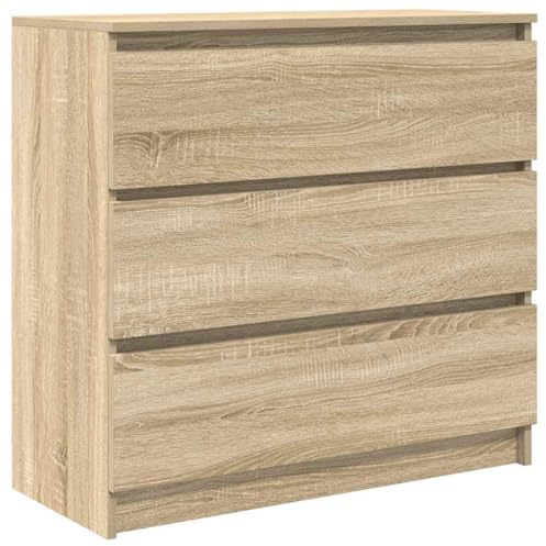 vidaXL Sideboard Sonoma-Eiche 80x35x76 cm Holzwerkstoff