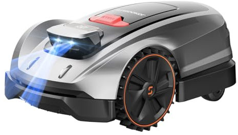 Sunseeker X3 Plus - Cortacésped robot sin cable, 0.3 Acre/13.000 pies cuadrados, control inteligente de aplicación, navegación AI y RTK, 6 multizonas, planificación de caminos, para patios pequeños