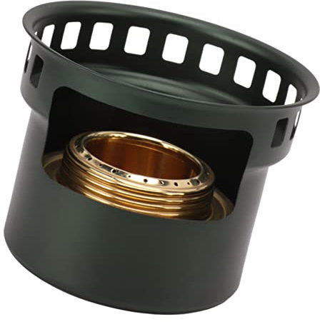 Alkoholherd, Tragbar mit Einem Verlängerten Griff Alkoholbrenner Trangia Alkoholherd Zum Camping -Picknick (GOLD) (GREY) (dunkelgrün)