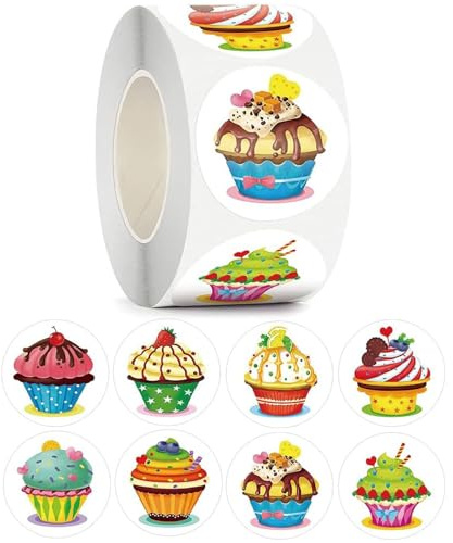 Runde Aufkleber, Geschenkaufkleber Rund Geschenksticker 500 Stück Personalisierte Aufkleber Etiketten Selbstklebend Aufkleber DIY für Backen Geschenktüten Karte Briefumschlag Geburtstag Hochzeit