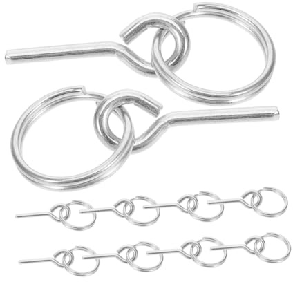 BIUDECO 15pcs Tent Pole Connectors and Rings Set Galvanized Accessories for Camping Hiking Fishing and Travel Weather-Resistant Tent Repair Kit