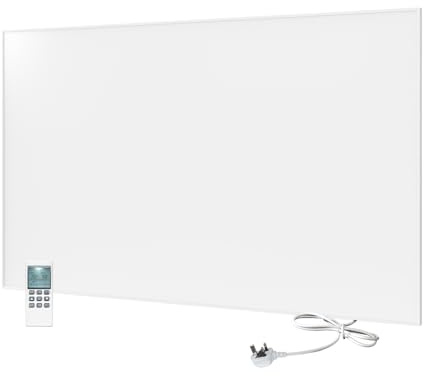 byecold 850W Far Infrared Panel Heater Electric Heater Panel Wall Mounted, Infrared Heater Panel Built in Thermostat, Suitable for Use Living Room, Bedroom, CO2-Free Energy Efficient Electric Heater