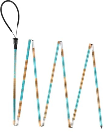 KESOTO Sonda de de Avalanchas Plegable en Aleación de Aluminio con Escala Precisa Equipo para Búsqueda Y en Nieve Palo de Medición Portátil a, Naranja Azul
