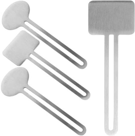 ibasenice Metall Tubenquetscher 4 Stück Tragbares Zahnpasta Auspresswerkzeug aus Edelstahl Edelstahl Platzsparend Manuelles Dosierwerkzeug für Zahnpasta Cremes Kosmetik Praktisches