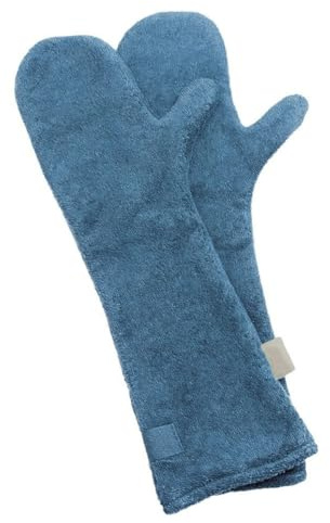 ANDRESLAD Pet Grooming Gloves Absorbent Dog Washing Mitts for Drying Paws and Fur, Soft Cleaning Gloves for Puppies, Dogs and Horses, Suitable for Home and Outdoor Use, Random Color