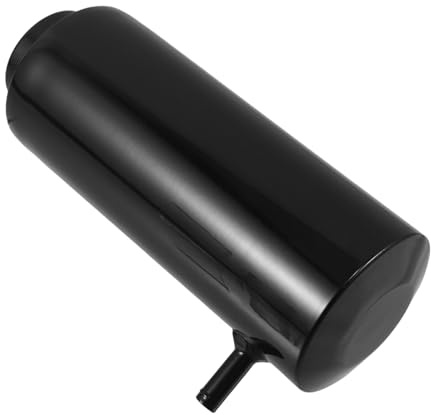ABOOFAN Réservoir de Liquide de Refroidissement en Alliage D’Aluminium 800 Ml Vase D’Expansion pour Radiateur Voiture Réservoir de Trop-Plein Robuste Noir Compatible Multisupport