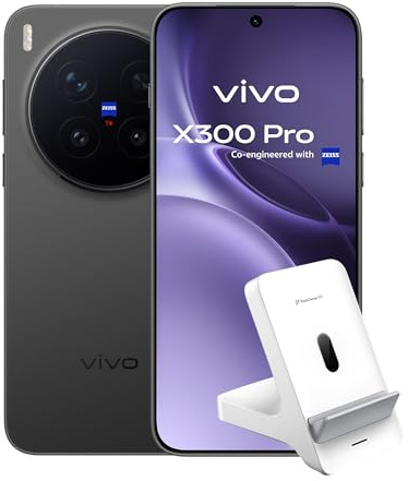 vivo X300 Pro 5G Bundle, Móvil 16GB + 512GB, 6,78, cámara con teleobjetivo ZEISS APO de 200MP, procesador MediaTek Dimensity 9500, IP68 e IP69, Smartphone con 50W Cargador inalámbrico
