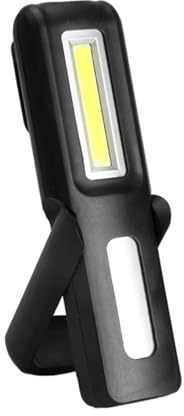 Linterna LED COB De 2 Modos Con Imán Carga USB, Luz Nocturna, Gancho Portátil, XPE, Luces Trabajo, Lámpara Camping Brillo Ultra Alto(Black)