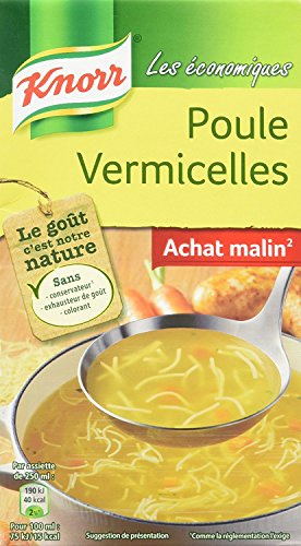 Knorr Soupe les Économiques Poule Vermicelles 1 L - Lot de 4