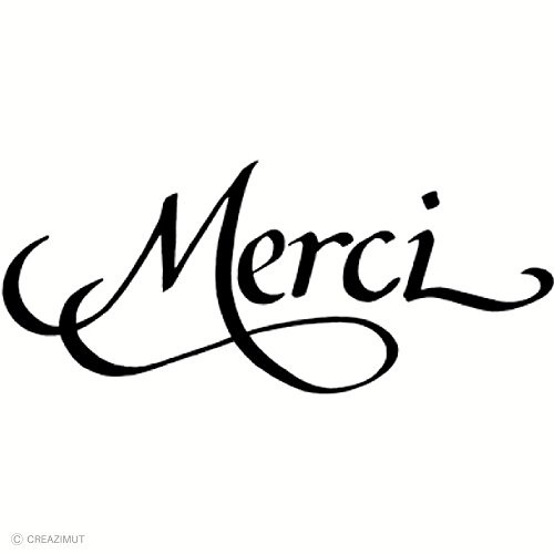 Artemio vielen Dank Stempel, Holz, Beige, 3,7 x 2,5 x 7,4 cm
