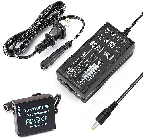 HY1C DMW-DCC11 Dummy Battery DC Coupler DMW-AC8 AC Power Adapter Kit for Panasonic Lumix DMC-GX7 GX85 GX80 G100 GF6 GX9 TX1 S6 ZS60 ZS70 ZS80 ZS100 ZS110 TZ100 LX100 II Cameras.