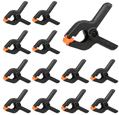 16 Pcs Nylon Spring Clamps 2Inch Extra Strength Set for Photography Backgrounds Woodworking DIY Projects