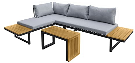 LC Garden »Sungardo« Gartenlounge Set Anthrazit • Aluminium • Lounge • Gartenmöbel Set • Loungemöbel • Balkonset • Garten & Terrasse