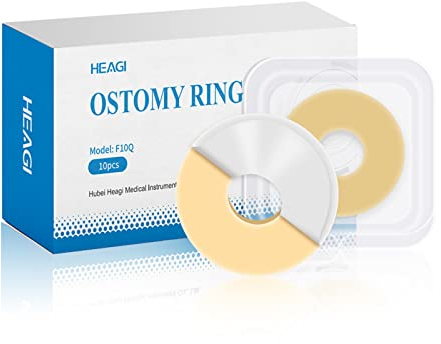 10 Pezzi Anelli Di Barriera per Stomia, Sacchetti per Colostomia, Anello Di Barriera per Sacche per Stomia Compatibile Con Tutti I Tipi E Le Marche Di Sacche, Diametro Esterno: Spessore 4 Mm