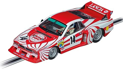 Carrera Digital 132 I Lancia Beta Montecarlo Turbo Lancia Italia No14 24h 1981 I Klassischer Rennwagen für Sammler I Mit voll funktionsfähigen Lichtern I Slotcar Maßstab 1:32 I Ab 8 Jahren geeignet