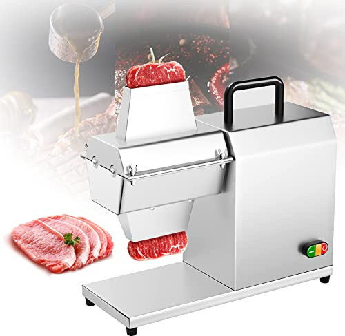 HYQNG Commercial Meat Tenderizer, 450W Electric Meat Cuber Tenderizer Heavy Duty Meat Grinder with Stainless Steel Body for Tenderizing Beef Turkey Chicken Pork Mutton Fish Steak
