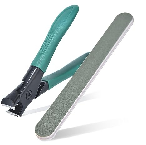 KADS Coupe-ongles robuste pour ongles épais, coupe-ongles anti-éclaboussures avec lime à ongles (vert)
