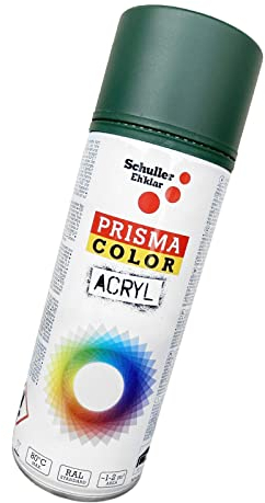 Lackspray Acryl Sprühlack Prisma Color RAL, Farbwahl, glänzend, matt, 400ml, Schuller Lackspray:Moosgrün RAL 6005 Matt